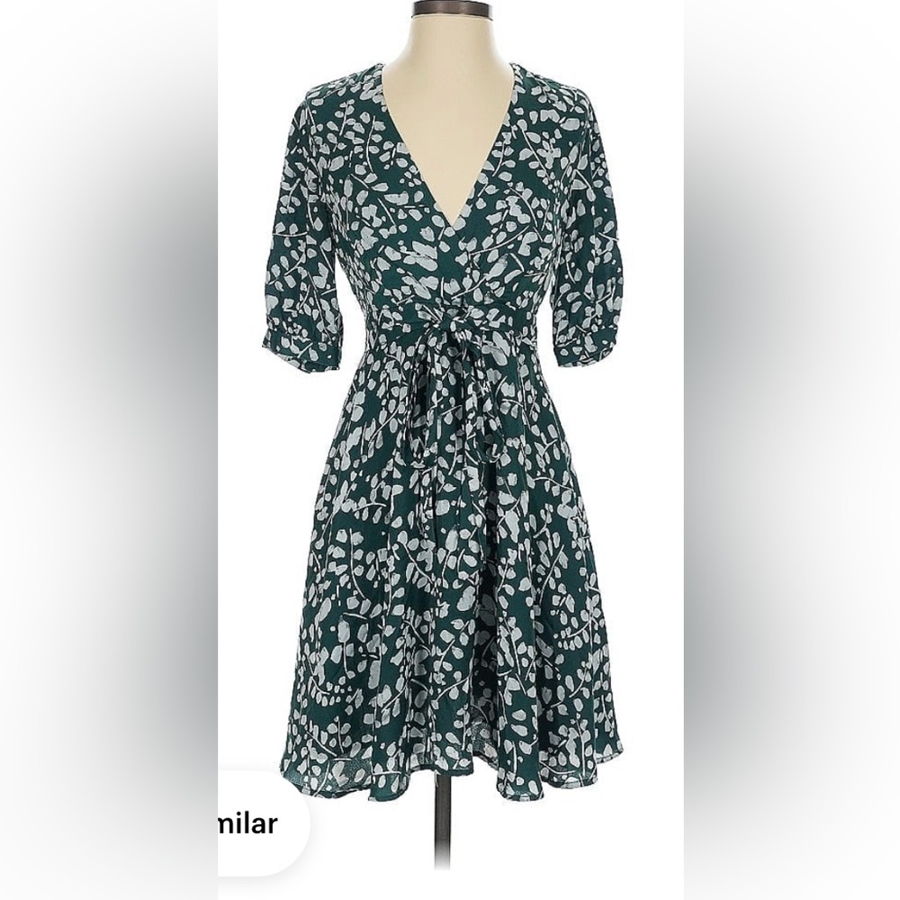 Louna Green Floral Dress